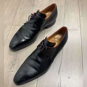 Corthay Paris Black Leather Men's Dress Shoes